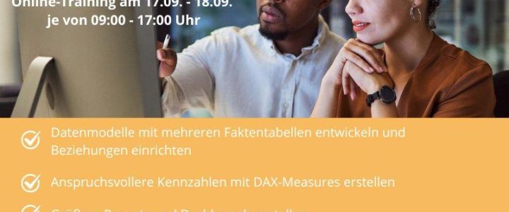 Power-BI-Schulung für Fortgeschrittene (Seminar | Online)