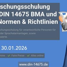 Auffrischungsschulung nach DIN 14675 BMA und SAA (Schulung | Online)