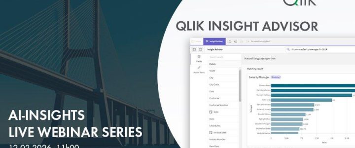 Live-Webinar: KI Insights Webinarreihe – Qlik Insight Advisor (Webinar | Online)