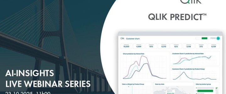 Live-Webinar: KI Insights Webinarreihe – Qlik Predict (Webinar | Online)