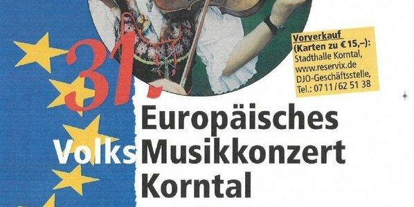 Wir wollen Brücke sein – 31. Europäisches Volksmusikkonzert in Korntal (Unterhaltung / Freizeit | Korntal-Münchingen)