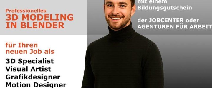 Online durchstarten: Weiterbildung 3D Modeling & Motion Design (Schulung | Online)