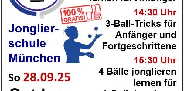 3 Bälle Jonglieren lernen für Anfänger (Workshop | München)