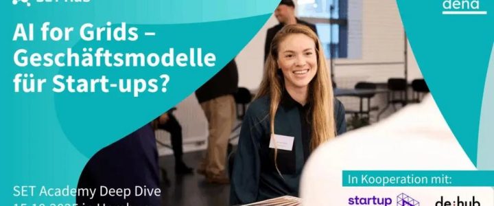 AI for Grids – Geschäftsmodelle für Startups? (Konferenz | Hamburg) AI for Grids – Geschäftsmodelle für Startups? (Konferenz | Hamburg)