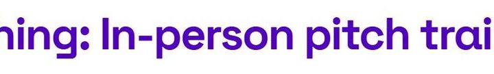 Pitching: In-person pitch training (Workshop | Hamburg) Pitching: In-person pitch training (Workshop | Hamburg)