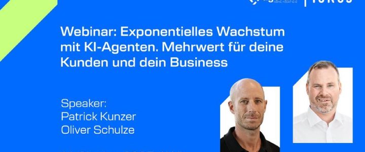 Exponentielles Wachstum mit KI-Agenten – Mehrwert für deine Kunden und dein Business (Webinar | Online) Exponentielles Wachstum mit KI-Agenten – Mehrwert für deine Kunden und dein Business (Webinar | Online)