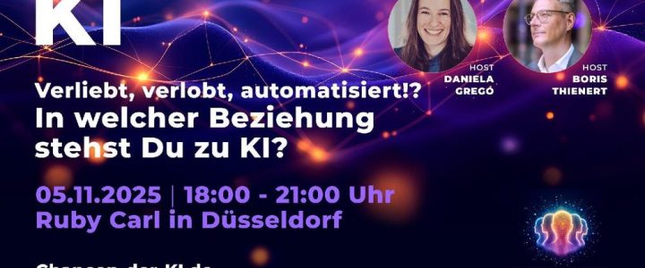 Verliebt, verlobt, automatisiert!? – In welcher Beziehung stehst Du zu KI? (Networking | Düsseldorf)