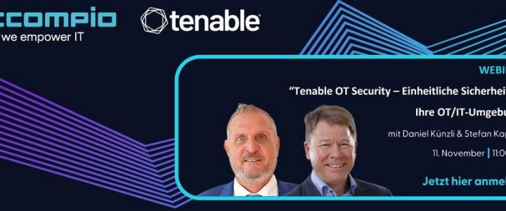 Tenable OT-Security — Einheitliche Sicherheit für Ihre OT/IT-Umgebung (Webinar | Online) Tenable OT-Security — Einheitliche Sicherheit für Ihre OT/IT-Umgebung (Webinar | Online)