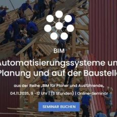 Roboter, Automatisierungssysteme und KI in der Planung und auf der Baustelle (Seminar | Online) Roboter, Automatisierungssysteme und KI in der Planung und auf der Baustelle (Seminar | Online)