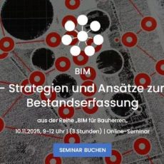 Scan2BIM – Strategien und Ansätze zur effizienten Bestandserfassung (Seminar | Online) Scan2BIM – Strategien und Ansätze zur effizienten Bestandserfassung (Seminar | Online)