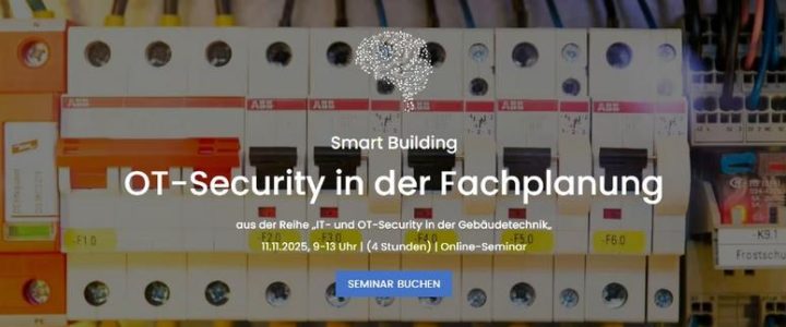 OT-Security in der Fachplanung (Seminar | Online)