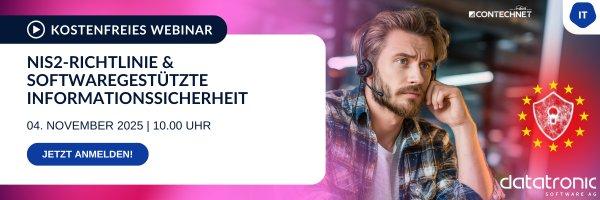 NIS2-Richtlinie & Softwaregestützte Informationssicherheit (Webinar | Online) NIS2-Richtlinie & Softwaregestützte Informationssicherheit (Webinar | Online)