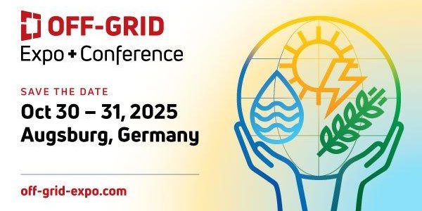 OFF-GRID Expo + Conference 30.-31.10.2025 (Pressetermin | Augsburg) OFF-GRID Expo + Conference 30.-31.10.2025 (Pressetermin | Augsburg)