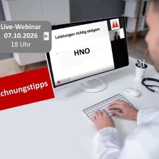 HNO-Privatabrechnungstipps (Webinar | Online)