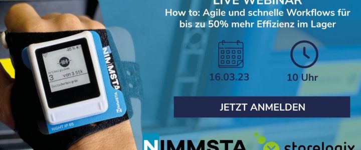 How to: Agile und schnelle Workflows für bis zu 50% mehr Effizienz im Lager (Webinar | Online) How to: Agile und schnelle Workflows für bis zu 50% mehr Effizienz im Lager (Webinar | Online)