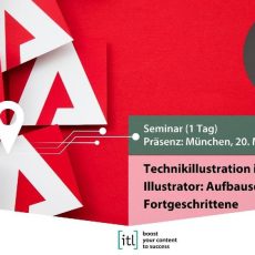 Technikillustration in Adobe Illustrator: Aufbauseminar für Fortgeschrittene (Workshop | München)