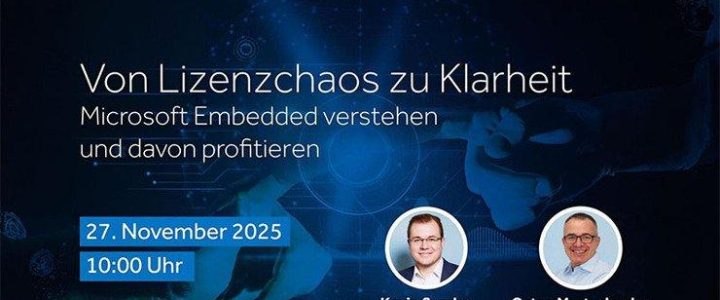 Webinar: Microsoft Embedded verstehen & profitieren (Webinar | Online)