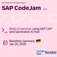 SAP CodeJam „Build AI Services with CAP & Generative AI Hub“ in Bielefeld (Workshop | Bielefeld)