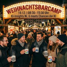Online – Weihnachts Barcamp – KI-Insights Nr. 6 meets Chancen der KI (Workshop | Online) Online – Weihnachts Barcamp – KI-Insights Nr. 6 meets Chancen der KI (Workshop | Online)