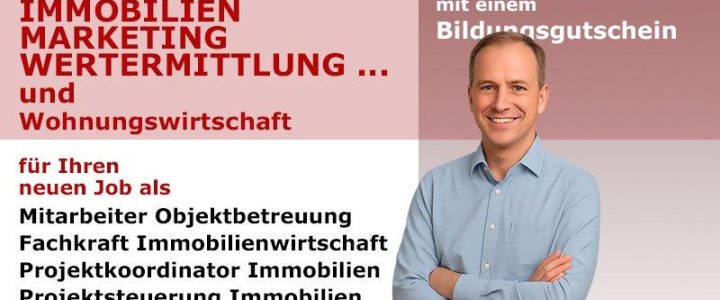 Immobilien verstehen, bewerten und vermarkten (Schulung | Online) Immobilien verstehen, bewerten und vermarkten (Schulung | Online)