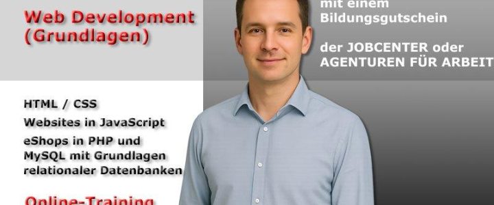 Web Development lernen und digital durchstarten (Schulung | Online) Web Development lernen und digital durchstarten (Schulung | Online)