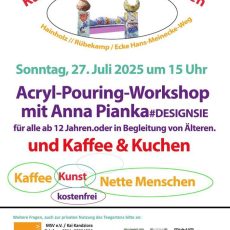 Kreativität trifft Gemeinschaft: Acryl-Pouring-Workshop am 27.07.2025 in Hannover (Workshop | Hannover)