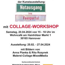 Finissage der Kunstausstellung “NOTAUSGANG INS FEENPORTAL” (Ausstellung | Hannover)