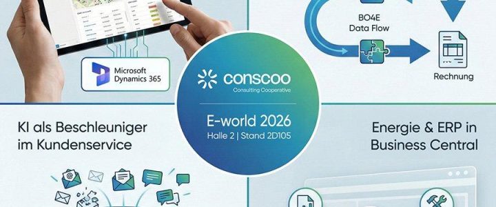 E-world 2026: conscoo zeigt integrierte IT für die Energiewirtschaft (Messe | Essen)