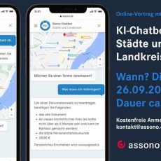 Online-Vortrag: Nutzen von KI-Chatbots für Städte und Landkreise (Vortrag | Online)