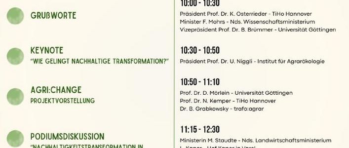 Auftakt des Forschungsprojekts agri:change (Pressetermin | Hannover)