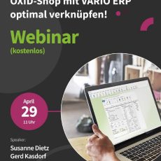 E-Commerce leicht gemacht: OXID-Shop mit VARIO ERP optimal verknüpfen! (Webinar | Online)