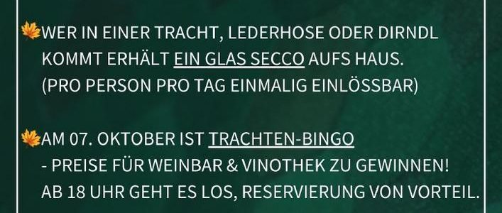 Trachten-Woche im Weinland Königsbach (Unterhaltung / Freizeit | Neustadt an der Weinstraße)