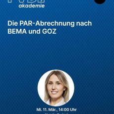 Die PAR-Abrechnung nach BEMA und GOZ (Webinar | Online)