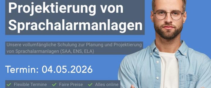 Kompetenznachweis Akustik und Elektroakustik für SAA (Schulung | Online)