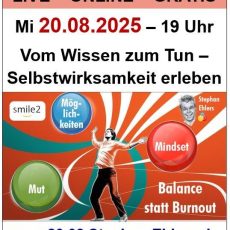 Vom Wissen zum Tun – Selbstwirksamkeit erleben (Workshop | Online)