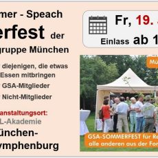 Sonne – Sommer – Speach: Das Sommerfest der GSA-Regionalgruppe München (Workshop | München)