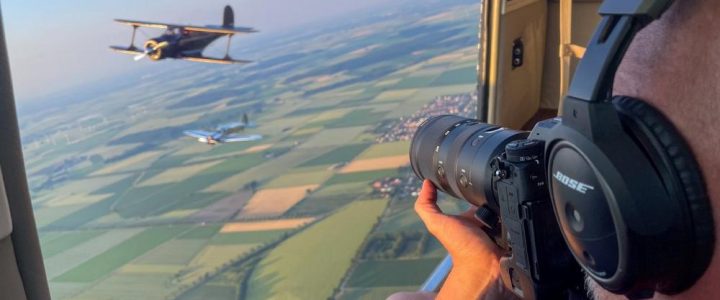 Behind the Lens – Air to Air – Luftfahrtfotografie selbst erleben (Workshop | Paulinenaue)