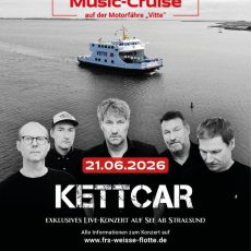 Konzert mit „Kettcar“ am 21. Juni auf der Motorfähre Vitte ab Stralsund (Unterhaltung / Freizeit | Stralsund)