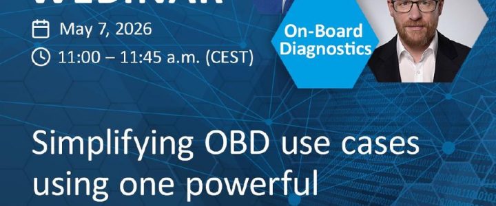Webinar | Simplifying OBD use cases using one powerful Diagnostic Tester (Webinar | Online)