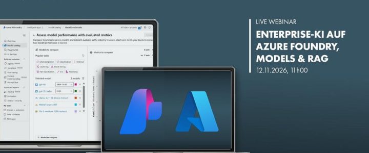 Live Webinar: Enterprise-KI auf Azure Foundry, Models & RAG (Webinar | Online)