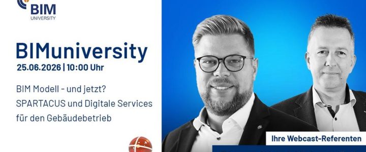BIMuniversity 2026: Vortrag „BIM Modell – und jetzt? (Webinar | Online)