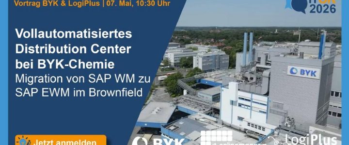 ITOK 2026: Vollautomatisiertes Gefahrstofflager bei BYK-Chemie: von SAP WM zu EWM im Brownfield (Konferenz | Online)