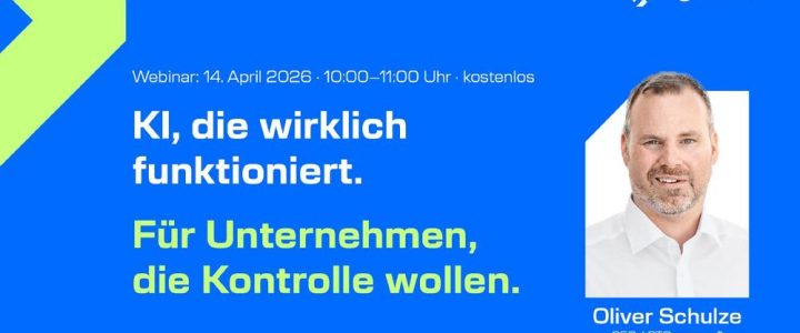 KI, die wirklich funktioniert. Für Unternehmen, die Kontrolle wollen. (Webinar | Online)