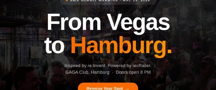 tecRacer AWS Summit Warm-Up Party (Networking | Hamburg)