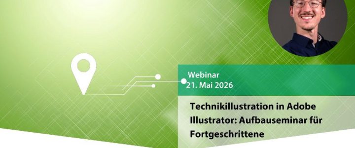 Technikillustration in Adobe Illustrator: Aufbauseminar für Fortgeschrittene (Webinar | Online)