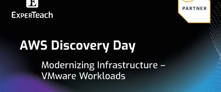 AWS Discovery Day – Modernizing Infrastructure – VMware Workloads Lernen Sie, Ihre VMware Workloads (Webinar | Online)