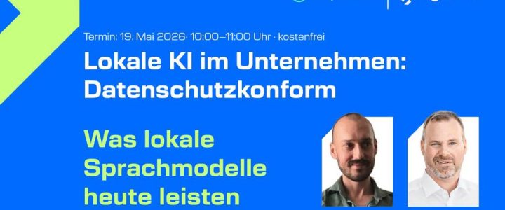 Webinar: Lokale KI im Unternehmen – Was Sprachmodelle heute leisten | agorum® und onprem.ai (Webinar | Online)