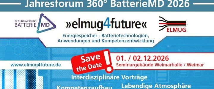Energiespeicher: Batterietechnologien, Anwendungen und Kompetenzentwicklung (Konferenz | Weimar)