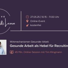 MOOVE Reflect & Learn: Gesunde Arbeit als Hebel für Recruiting und Retention (Webinar | Online)