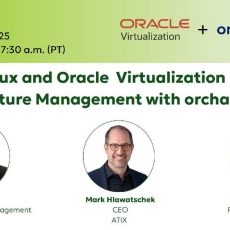 Oracle Linux and Oracle Virtualization Infrastructure Management with orcharhino (Webinar | Online) Oracle Linux and Oracle Virtualization Infrastructure Management with orcharhino (Webinar | Online)